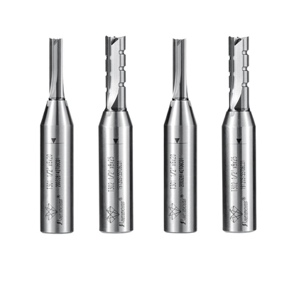 TCT ناعمة مستقيمة 12.7mm شاك روتر قطع مستقيمة طحن القطع أدوات آلة CNC