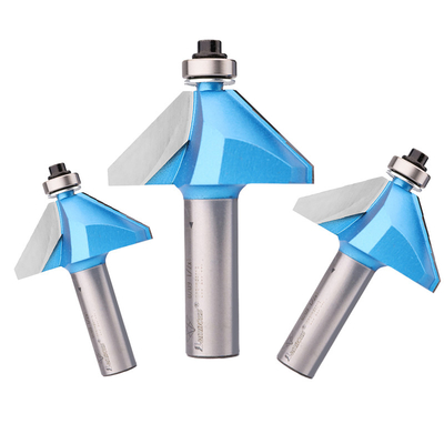 Lamboss Router Bits 45 درجة طحن القطع TCT تشامفر بيت لعمل الخشب