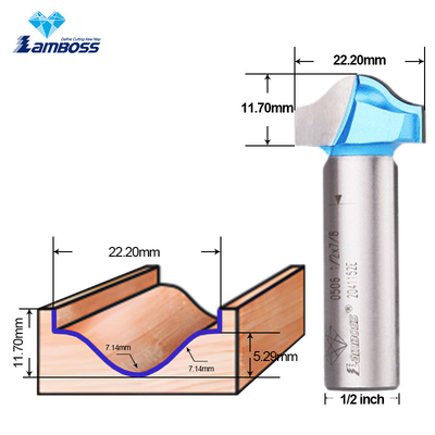 Lamboss Trim Bit للعمل الخشبي OEM CNC Trim Router Bit 1/2 